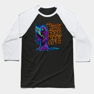 Fish Fear Me Reaper Color Baseball T-Shirt